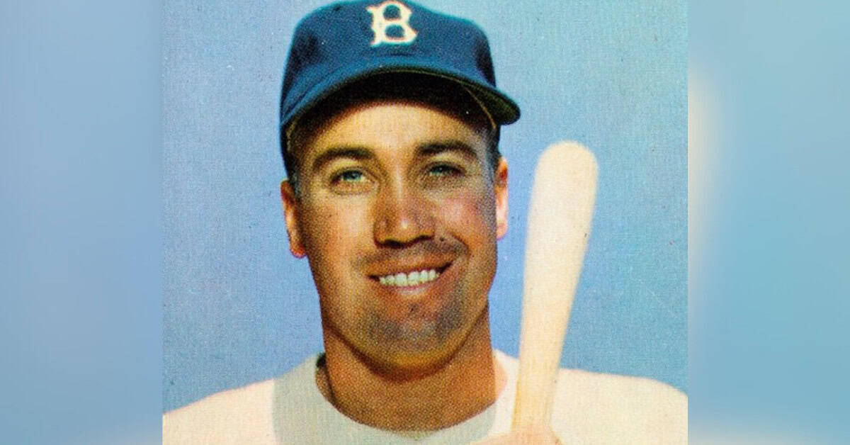 The 1950s Champions Who Owned the Game 12 Duke Snider in action, showcasing his talent as a center field legend for the Dodgers.