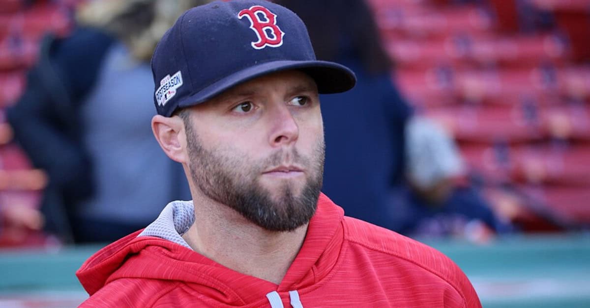 Dustin Pedroia, the scrappy Boston hero, showcasing his skills as a top 2nd baseman.
