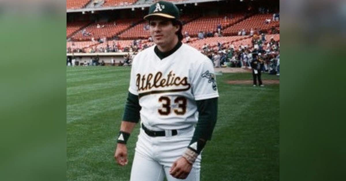 Jose Canseco, a controversial player who didn't make the Hall of Fame.