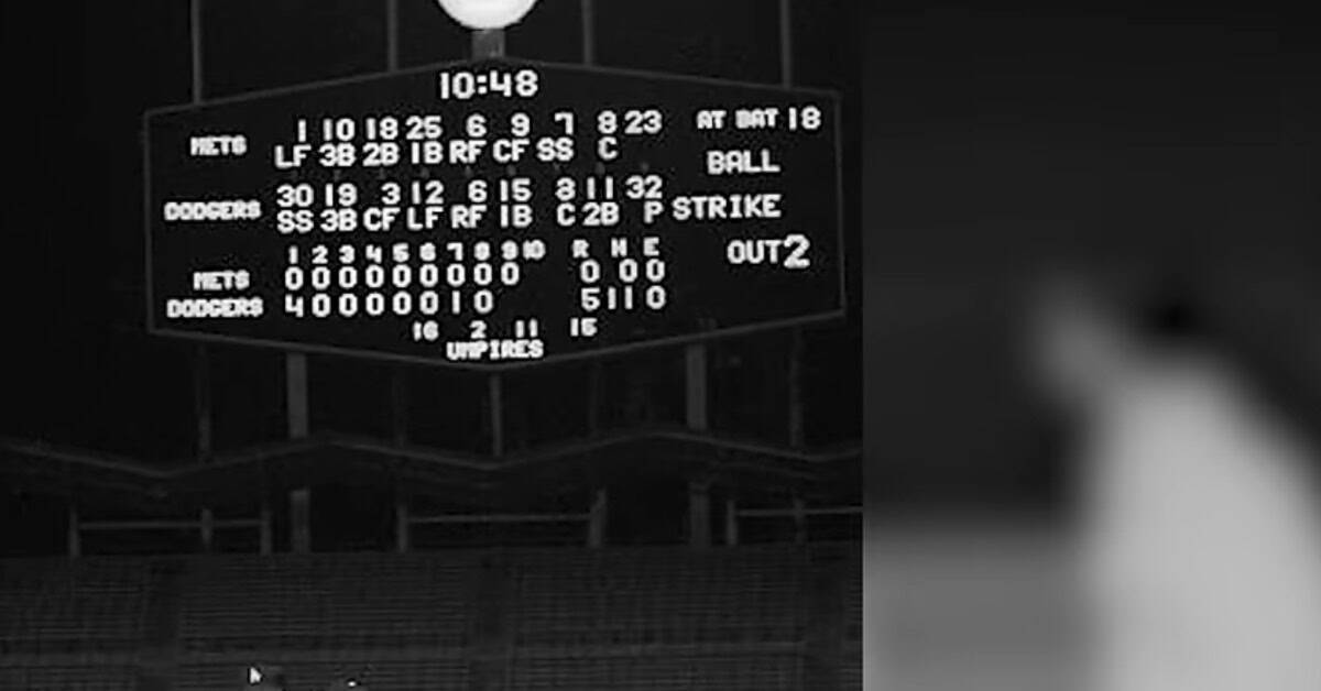 Sandy Koufax No Hitter 1 1962