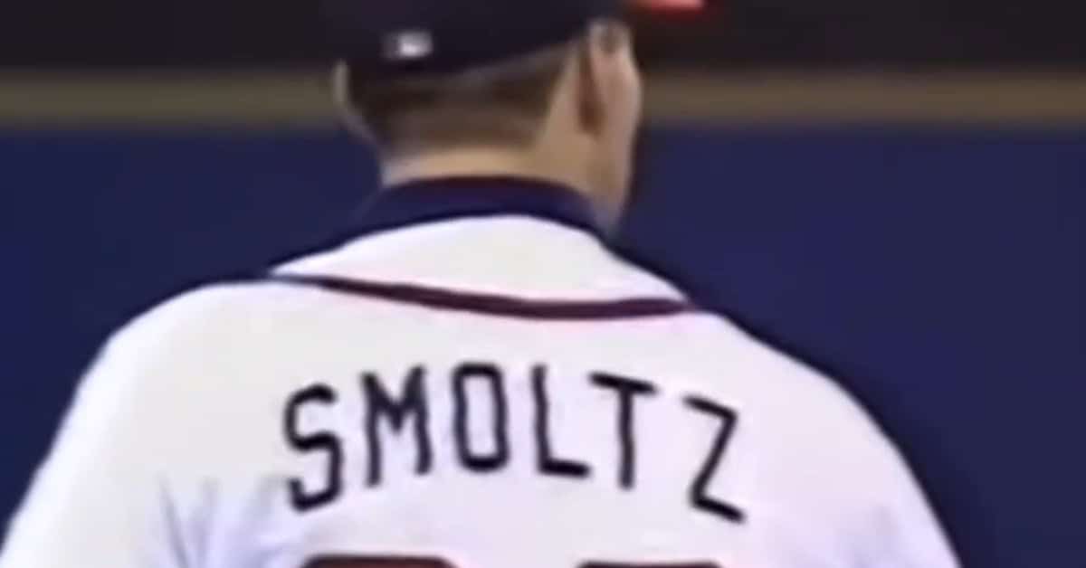 How John Smoltz Nailed Down a Hall of Fame Career, One Big Game at a Time 2 Smotlz Uniform Back