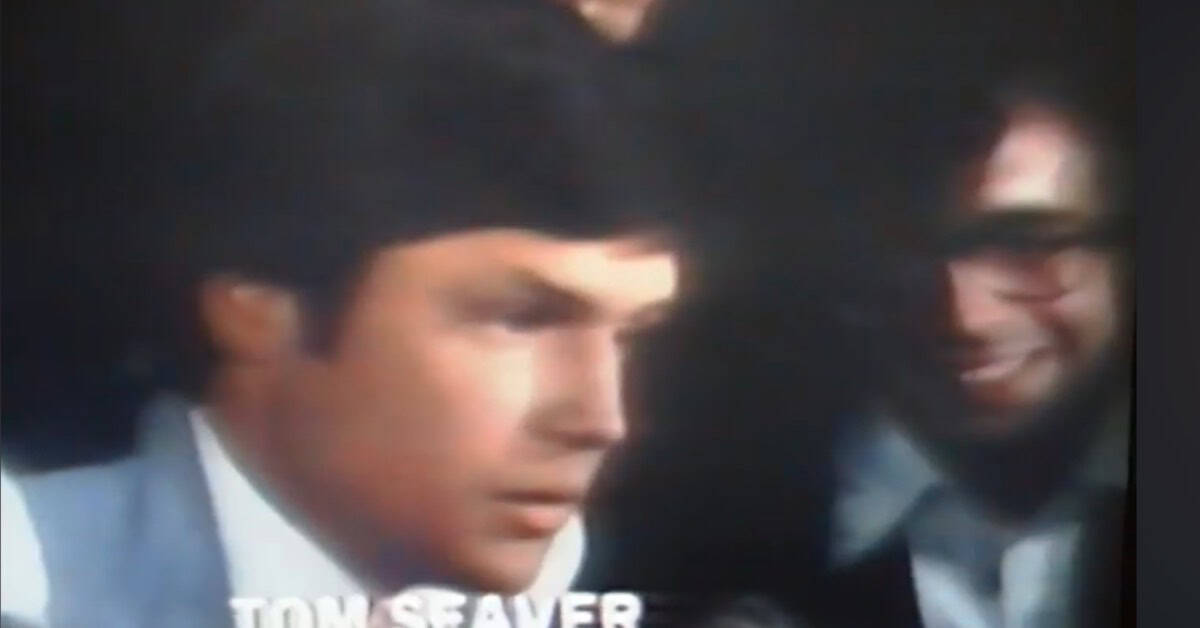 Tom Seaver's trade in 1977, a painful memory for Mets fans, captured here.