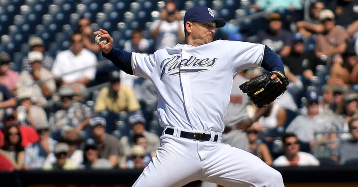 Trevor Hoffman, iconic closer, electrifying fans with “Hells Bells” at Petco Park.
