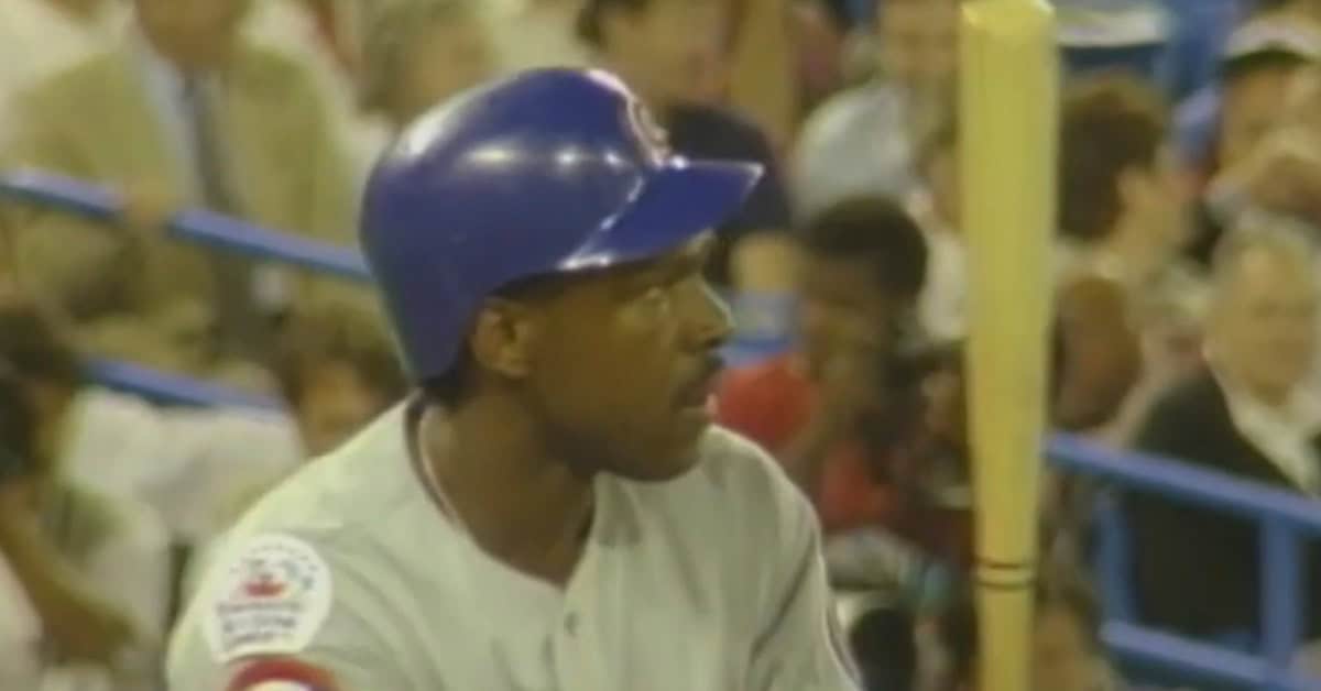 Andre Dawson About to Murder Ball