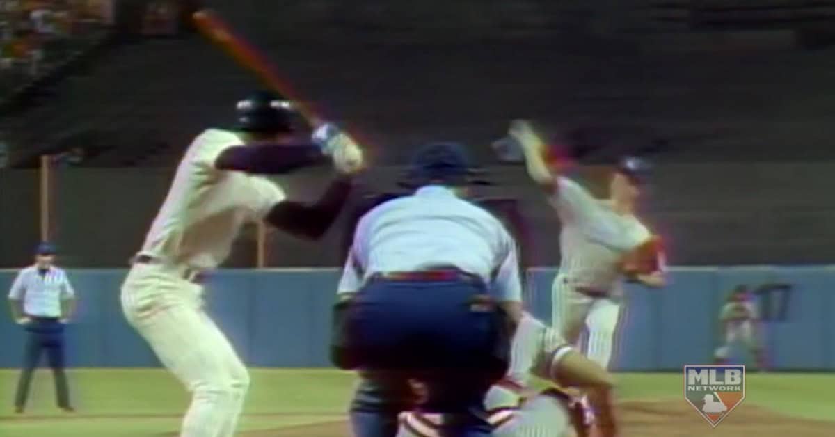 Don Sutton Throwing to Yankee