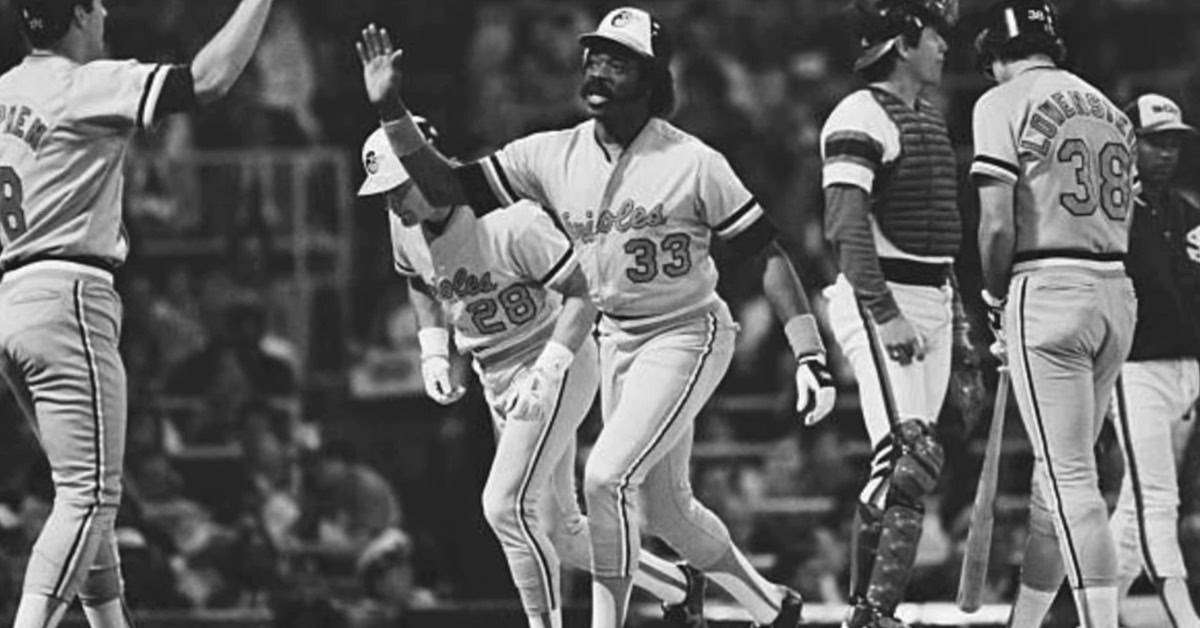 Eddie Murray Barely Said a Word — His Numbers Said Everything 8 Eddie Murray Getting Congrats From Teammates