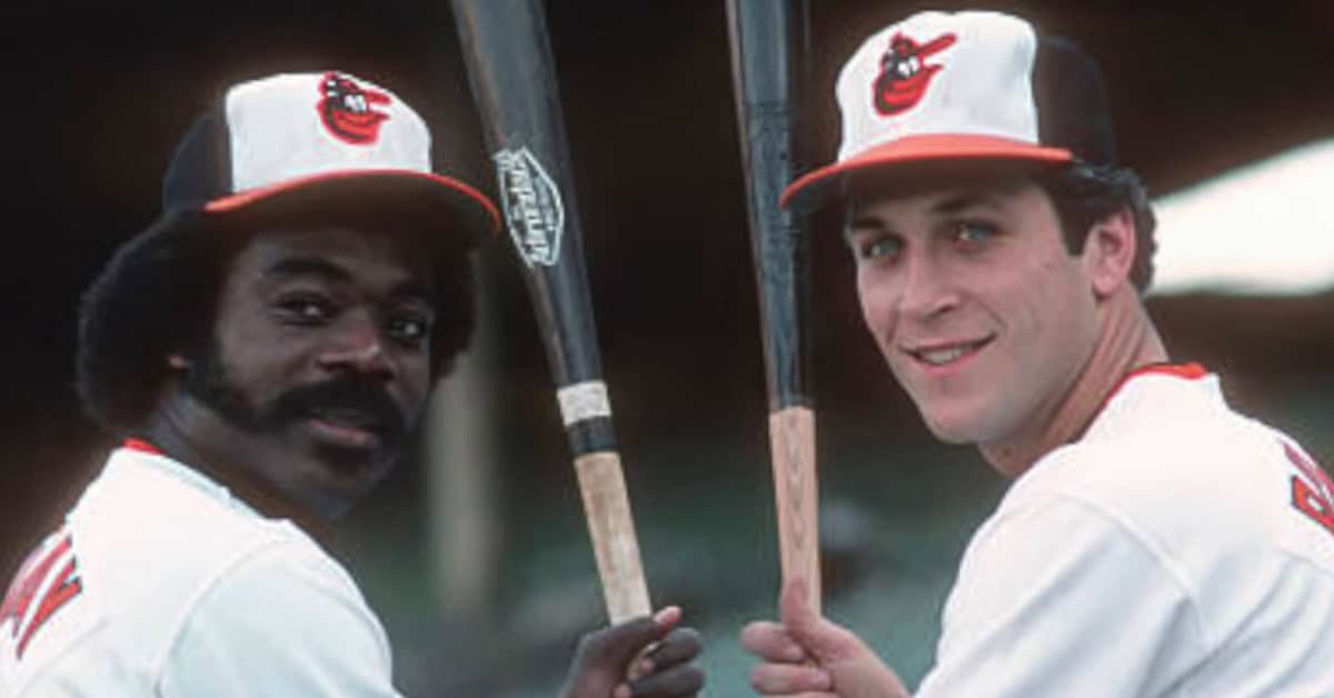 Eddie Murray and Cal Ripken Jr. together, showcasing Murray's MVP legacy.