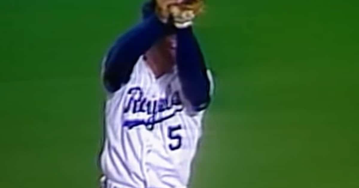 George Brett's Career in Numbers: From 3,000 Hits to MVP 10 George Brett fields a ball, exemplifying his skill during the 1980s, baseball's golden age.