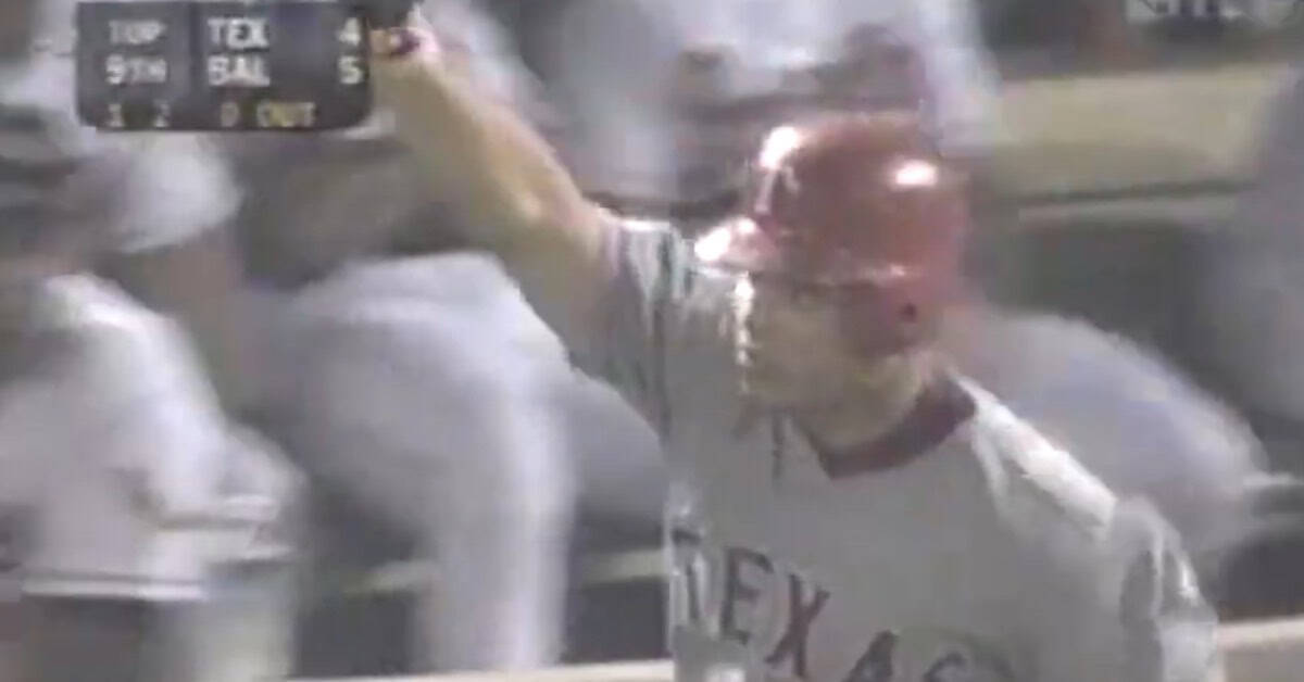 The Rangers Mount Rushmore Is Harder Than You Think 26 Ivan Rodriguez celebrating his 1999 AL MVP award, showcasing his excellence as a catcher.