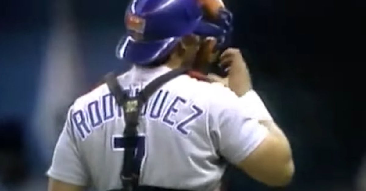 Pudge Rodriguez Was Simply the Best Catcher of His Generation 2 Ivan Rodriguez Uniform Back Catcher
