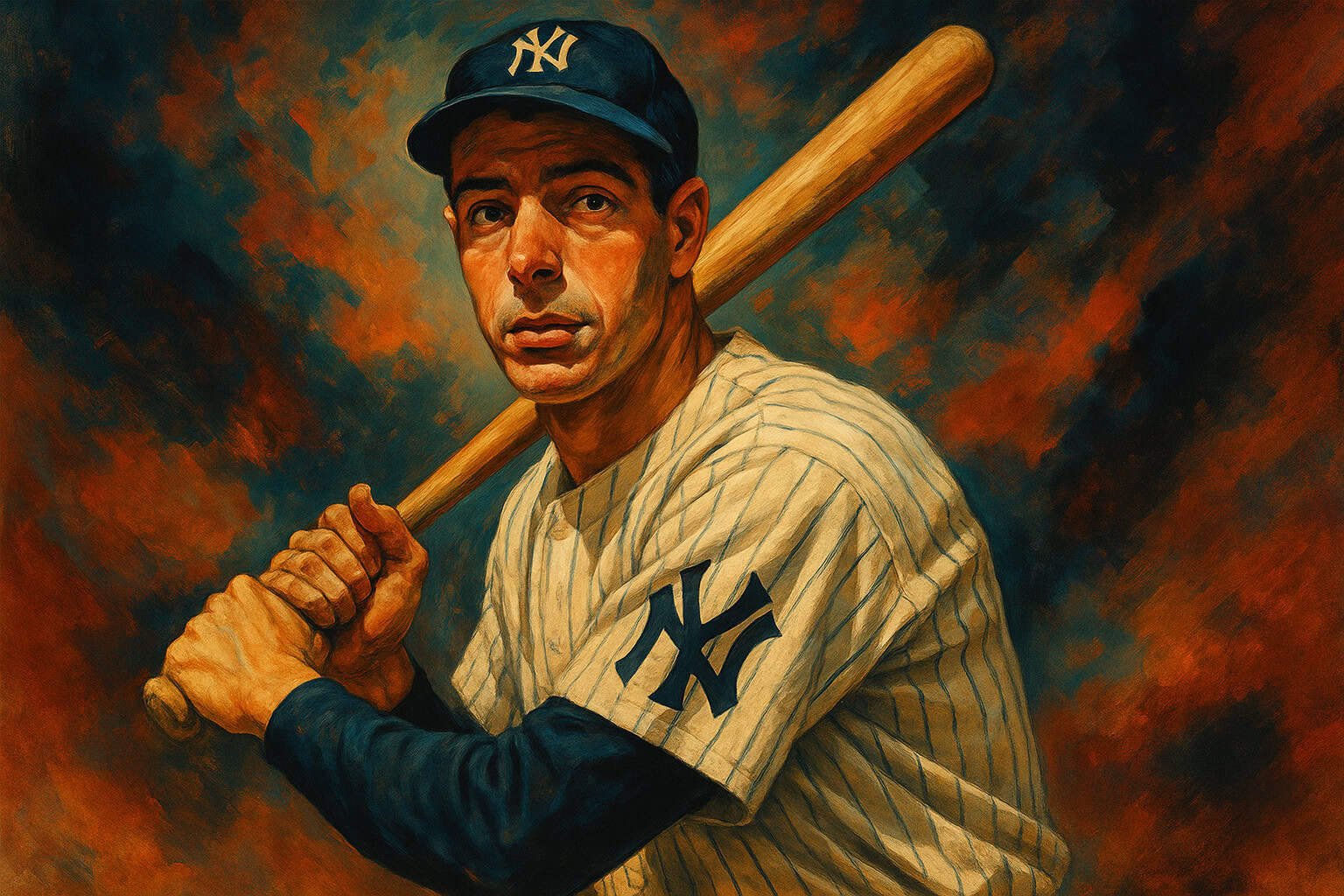 27 Yankees Who Made the Pinstripes Mean Something 26 Joe DiMaggio Portrait