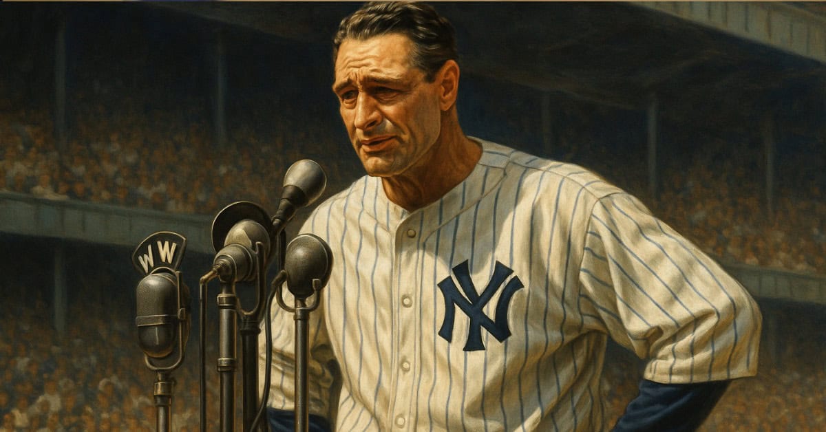 Lou Gehrig Luckiest Man Alive Sora