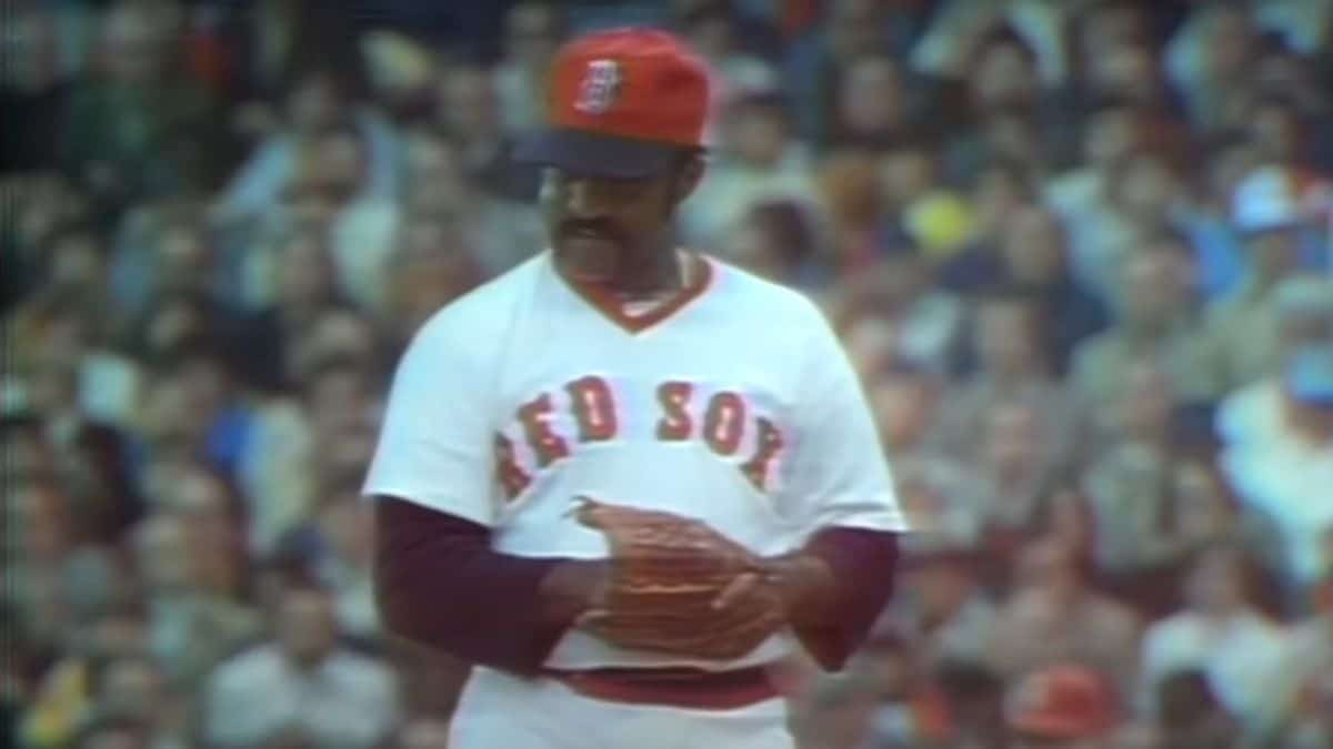 The 25 Men Who Made Fenway Sacred 11 Luis Tiant pitching during the 1975 season, showcasing his 229 career wins.