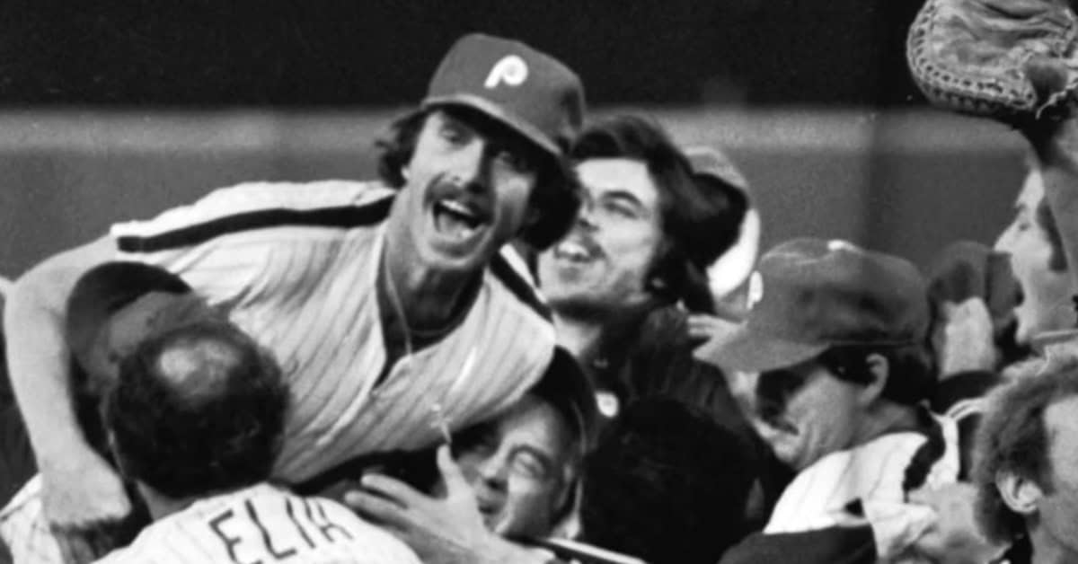 Mike Schmidt's Hall of Fame Numbers, Stat by Stat 8 Mike Schmidt WS Celebration