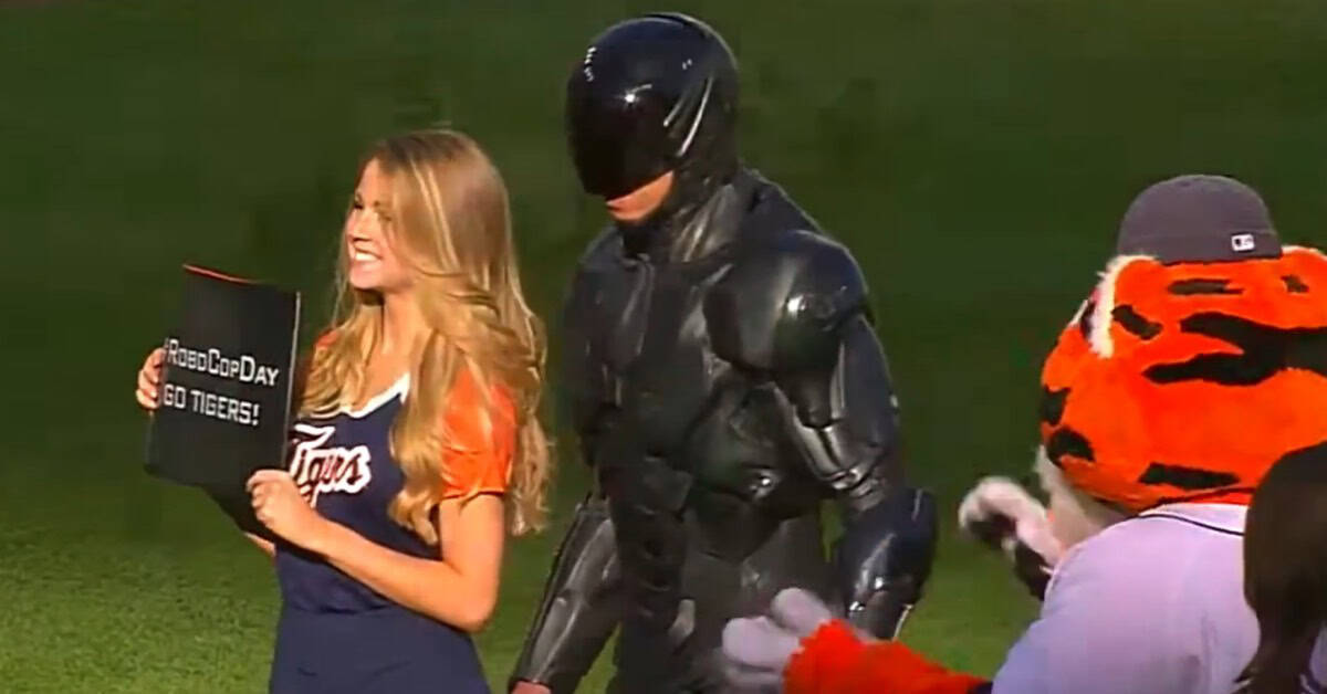 Some First Pitches Should Not Have Been Allowed to Happen 4 Robocop First Pitch