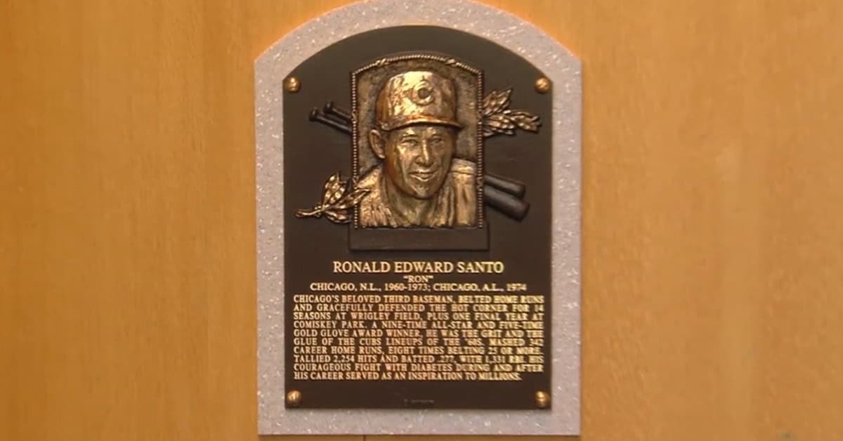 Ron Santo Waited 42 Years for Cooperstown. He Earned Every One. 16 Ron Santo HOF Plaque