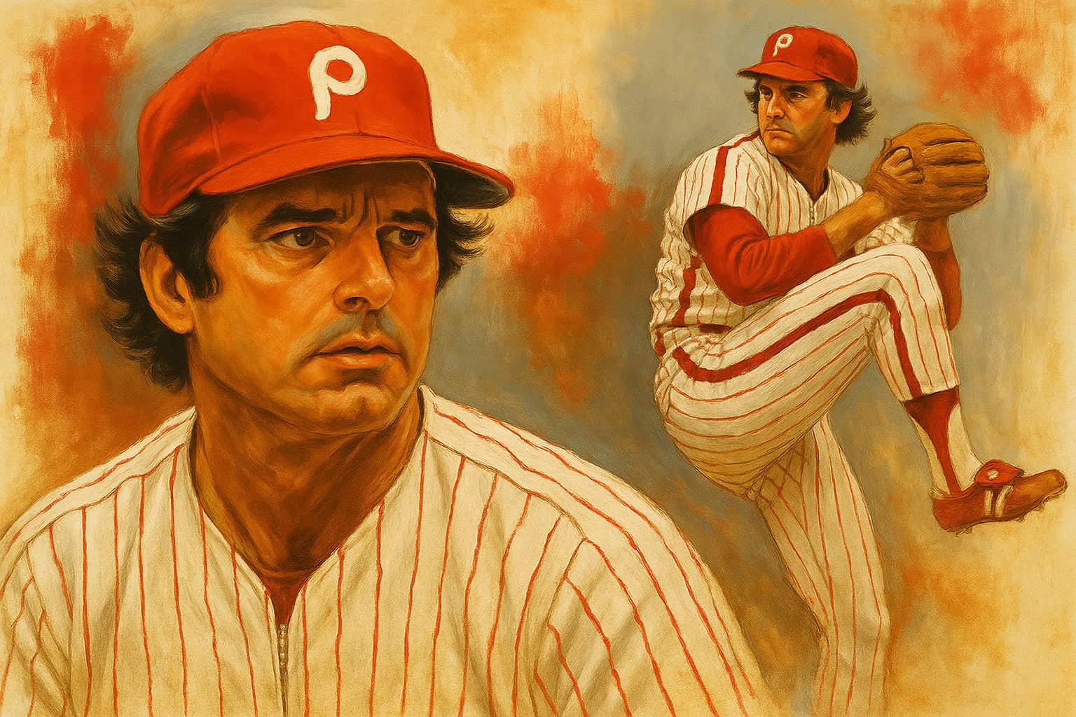 Steve Carlton in action, showcasing his legendary skill and resilience.