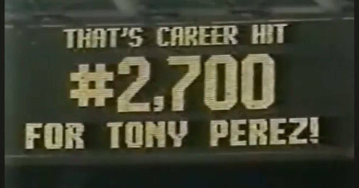 How Tony Perez Bullied His Way to Cooperstown 9 Tony Perez 2700 Hits