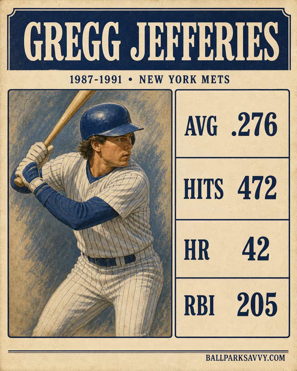 20 Mets Who Got Way Too Much Credit 14 Gregg Jefferies stat card