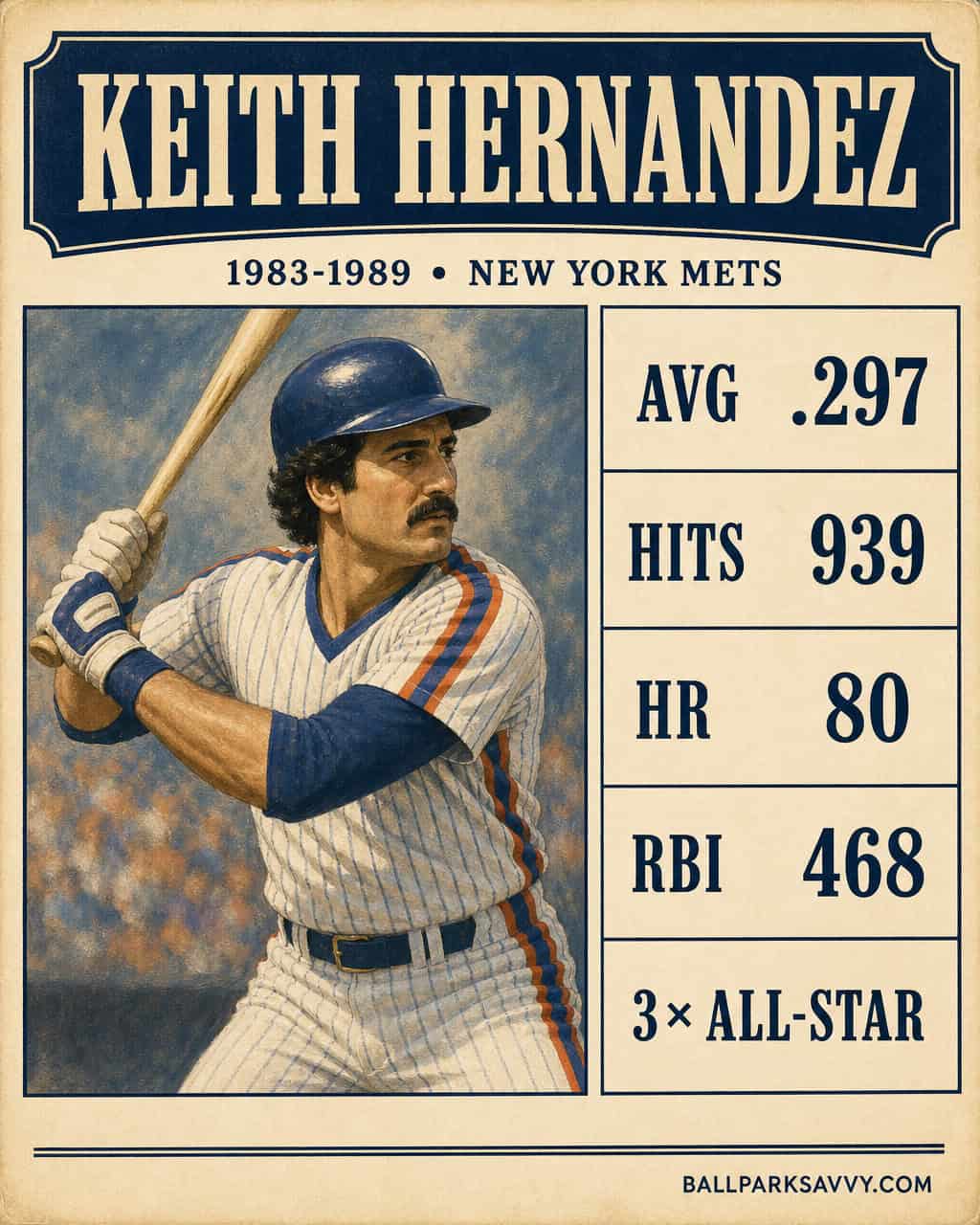 Keith Hernandez stat card