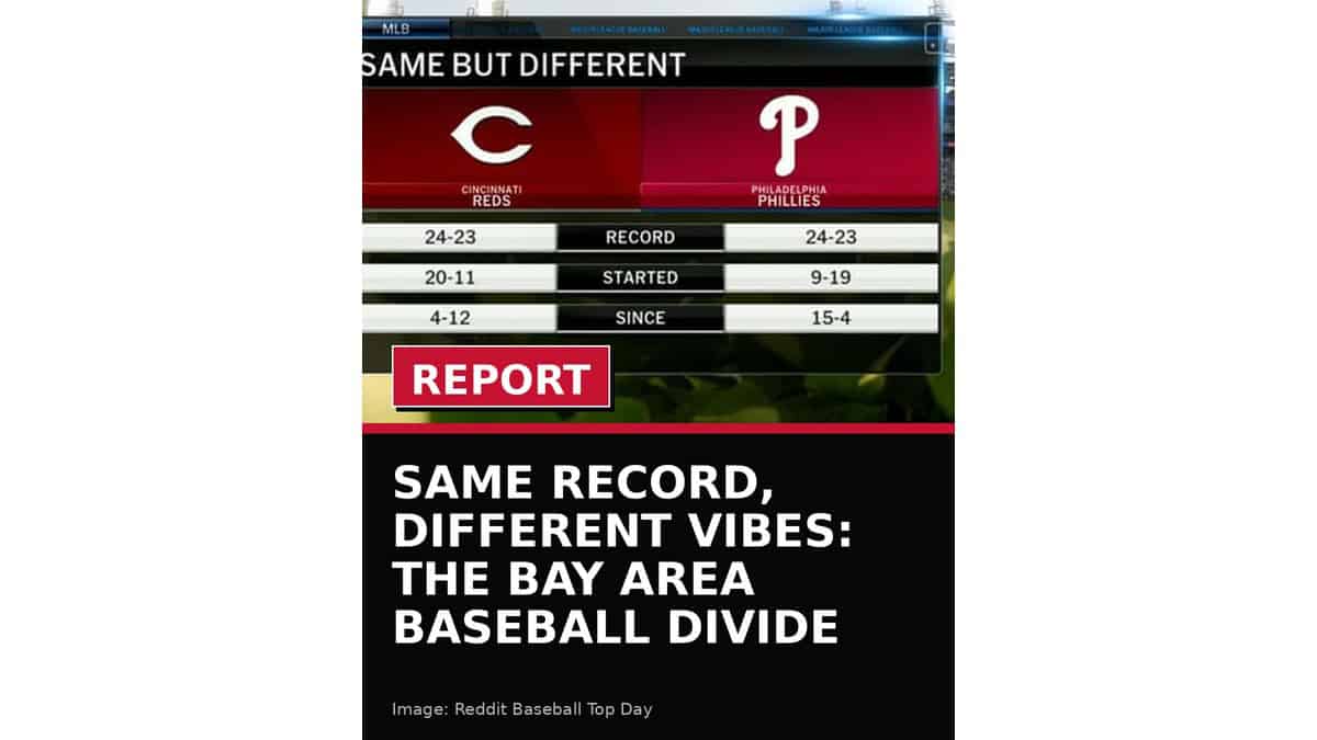 same record different vibes the bay area baseball divide wp featured
